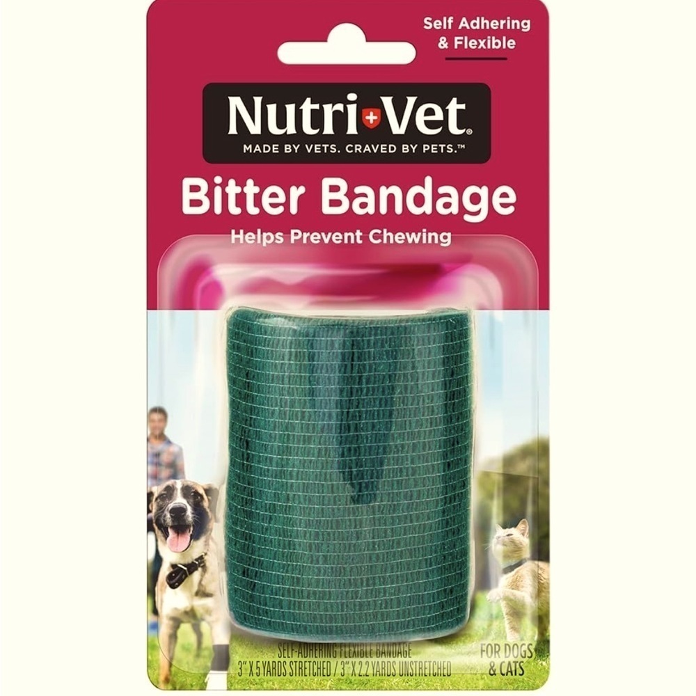 Bitter Bandage Helps Prevent Chewing Dogs and Cats NWT Nutri Vet